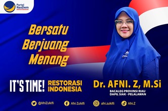  Dr Afni Zulkifli Maju Sebagai Calon Legislatif  Bergaung Partai Besutan Surya Paloh Bertarung Mereb
