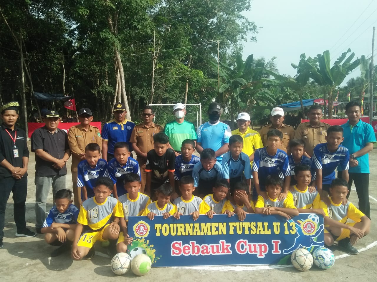 Kegiatan Turnamen Futsal U 13 cup 1 di Desa Sebauk Kecamatan Bengkalis