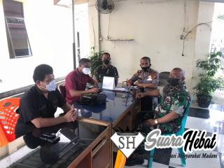 Polsek Sukajadi Terima Kunjungan Danramil 06 Sukajadi Sebagai Wujud Sinergitas TNI Polri
